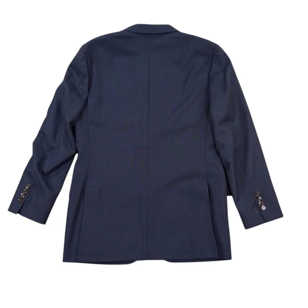 J Crew Ludlow Traveler Sport Coat Blazer 38R Navy Tollegno 1900 Wool Hopsack